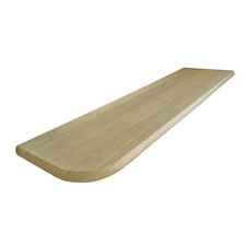 Solid Oak Bottom Bullnose Stair Tread Left or Right Hand Un-Grooved 22x270x1000m