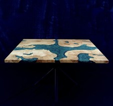 Lime wood resin 🍃 coffee table, handmade