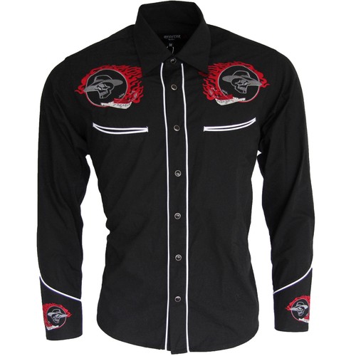 Relco black red rockabilly - black,