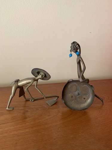 Pair vintage brass - of,