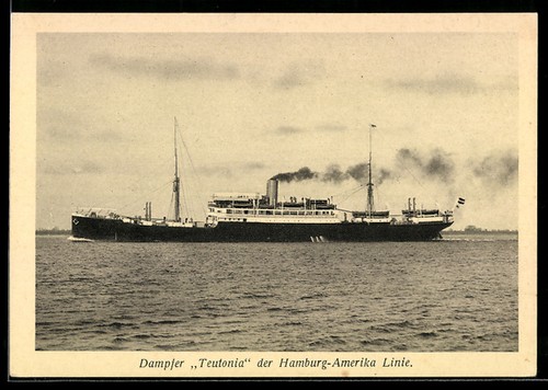Postcard passenger ship