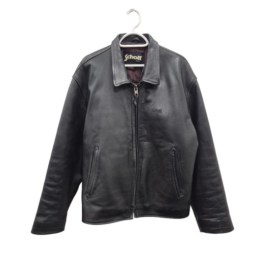 Schott leather biker jacket - leather,