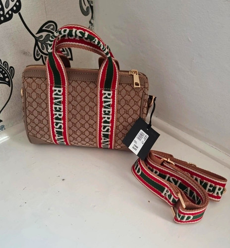 River island brown monogram - river,