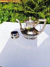 Antique R. Wallace Silver Plated Coffee Pot #703 (USA, c.1890–1910) & English Co