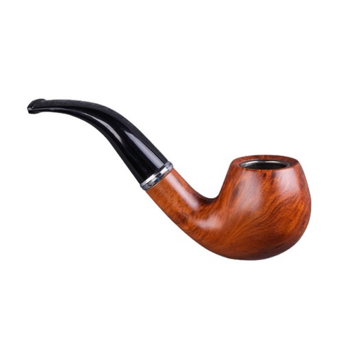 Wood grain tobacco pipe - wood,