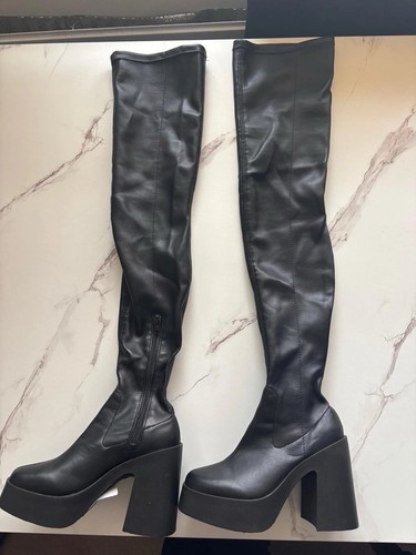 Asos design black leather - pu,