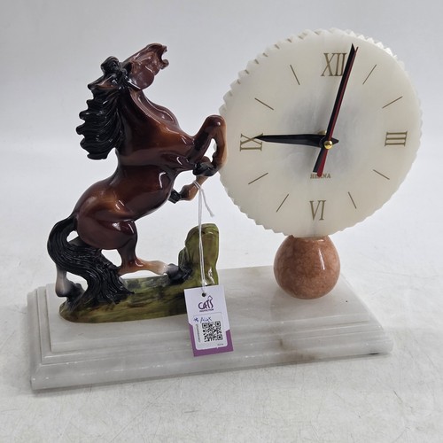 Herna mantle marble - mantle, clock