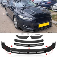 For Ford Mondeo MK3 S-Max Black Front Bumper Spoiler Lip Splitter Body Kit Gloss