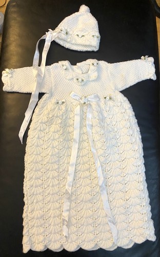 Hand made knitted dress - dress, girl