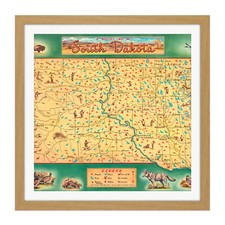 Map Dunn 1946 South Dakota