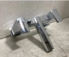Chrome twin lever deck - deck, mounted