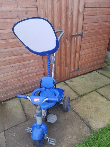 Little tikes blue trike with - little,