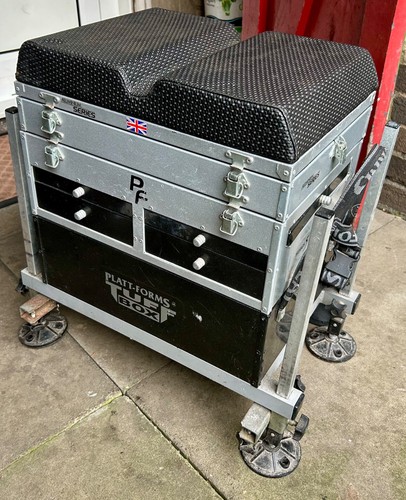 Fishing seat box with - , legs