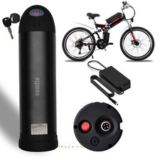 Bottle 36V 10Ah e-bike Battery Electric Bicycle 350W 250W 500W Circular Black