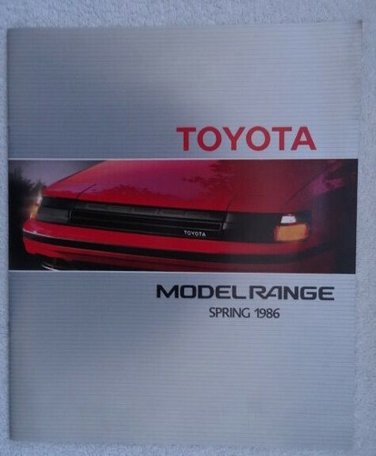 Toyota brochure 1986 space - -,