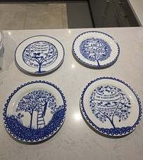 Set of 4 ROB RYAN Four Trees Four Seasons 9" Plates for Wild & Wolf-2010 