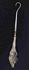 SILVER BUTTON HOOK TINY ANTIQUE