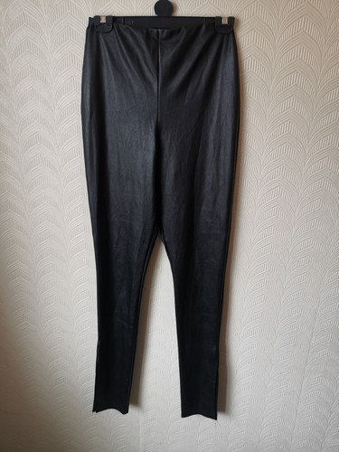 Leather look trousers size - -,
