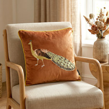 Luxurious Embroidered Peacock