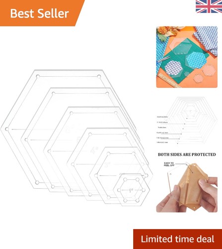 Hexagon quilting set 6 mixed - -,