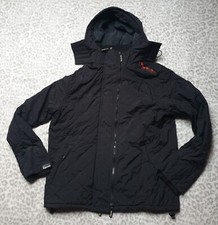 Superdry Original Windcheater Jacket Coat Size UK XXL Black Orange L3