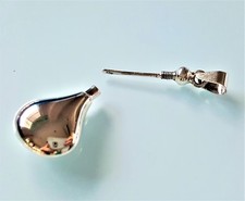 Sterling Silver 925 Locket Pendant Pear Drop Shape Perfume/Essential Oil Bottle