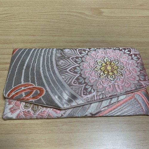 Obi remake fukusa pouch - obi,