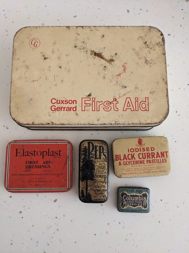 Vintage metal advertising - vintage, tin