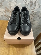 Deichmann Graceland Black Ladies Girls School Shoes Size Uk 5.5 Eu 39 Brand New