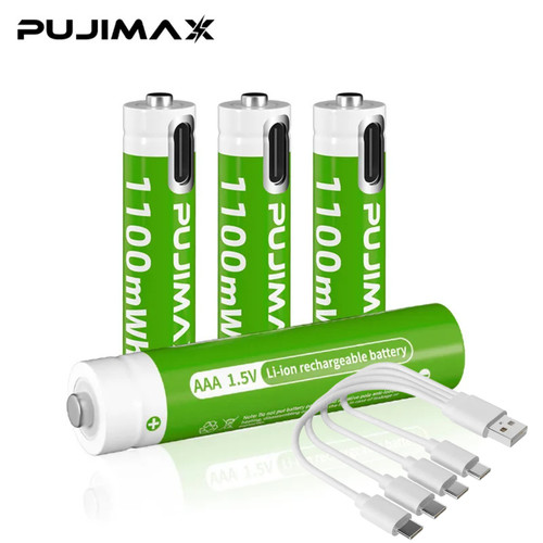 Pack usb rechargeable aaa - rechargeable,