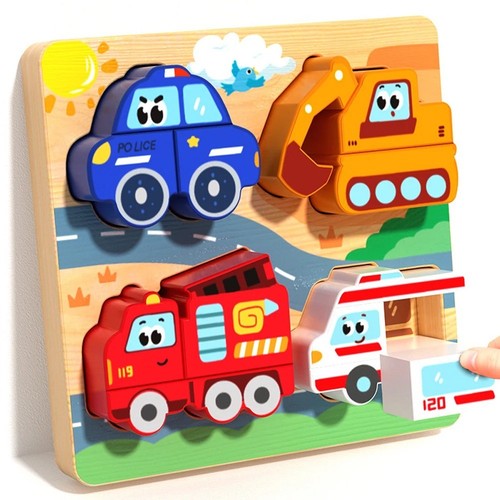 Kids wooden puzzle - kids,