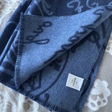 Berluti Wool Scarf Men’s Italian Navy Good Condition