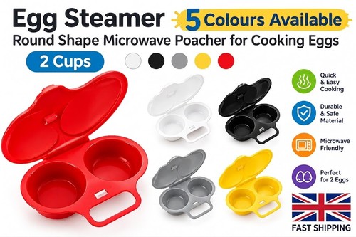 Colourful egg steamer round - egg,