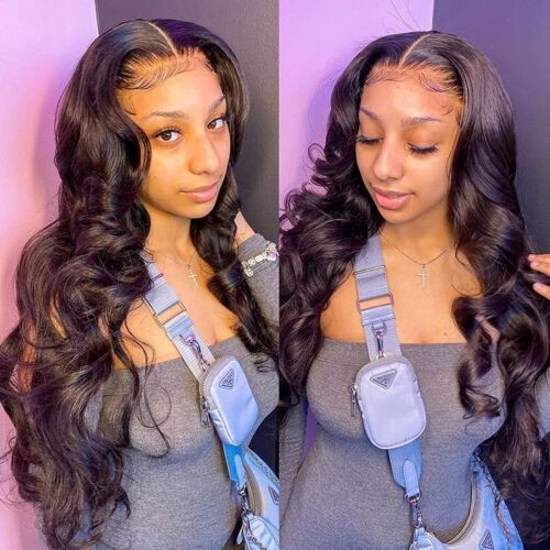 Women lace front wig - front,