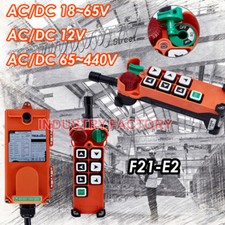 Overhead Hoist Crane Radio Wireless Remote Control 1T+1R 6Buttons 65-440V F21-E2