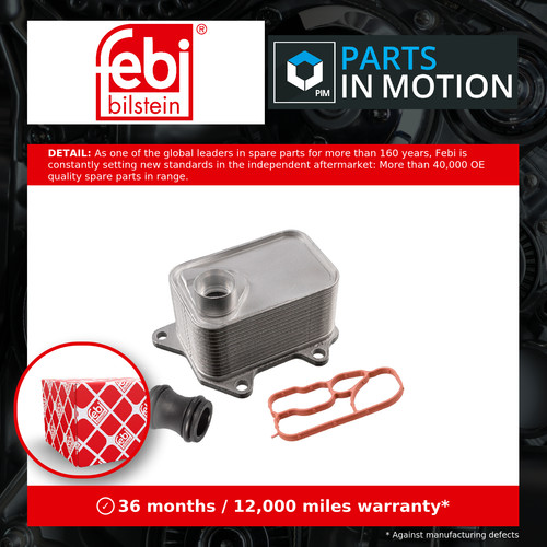 Oil cooler 106907 febi - oil,
