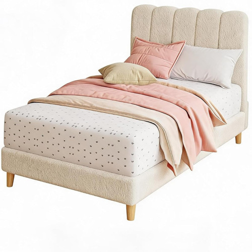 Upholstered platform bed frame - upholstered,