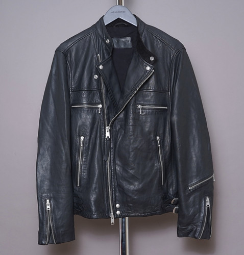 All saints leather jacket - saints,