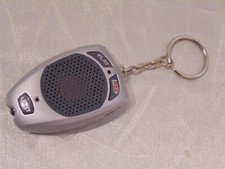 Vtg New Working Voice Recorder Spot Light Keychain Key Ring Electronic Y2K Fob
