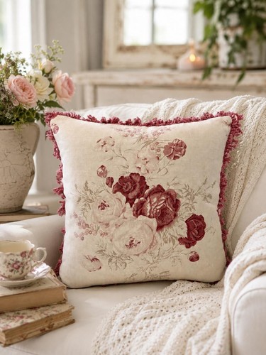 Kate forman red roses cushion - roses,