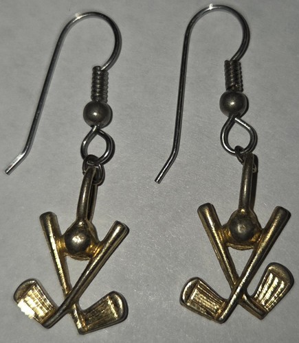 Vintage gold tone golf dangle - vintage,