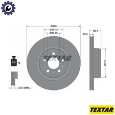 2x BRAKE DISC 92333005 FOR