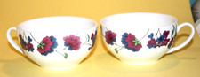"Hydrangea" Porcelain Cups x2