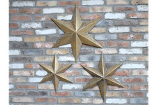 Christmas Stars, Gold Metal Star, Barn Star Garden Star Christmas Decorations