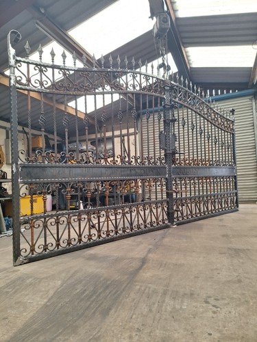 Wrought iron driveway gates - wrought,