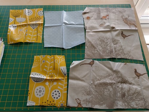 Oilcloth fabric remnants - oilcloth,