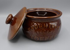 Vintage Thorntons Special Toffee Ceramic Lidded Pot – 10cm x 13cm