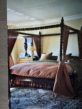 King Size Duvet Cover, 4 Matching Ties for a 4 Poster Bed and a Bedskirt