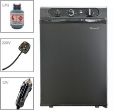 3 Way Gas Fridge Absorption Caravan Motorhome Campervan LPG/240V/12V Silent 60L