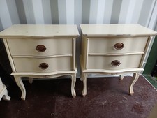 Laura Ashley Provencale Bedside Tables Ivory 52.5 x 60 x 30cm